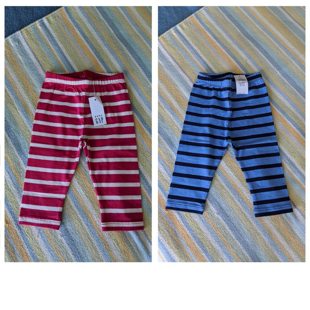 ⭐ 🆕 Lot of 2 NEW GAP leggings size 3-6m